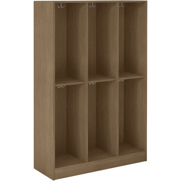 Triple Wide Storage Two Tier Middle Shelf No Door Locker (79022 Z45) - SchoolOutlet