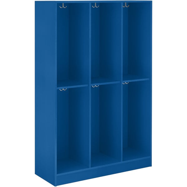 Triple Wide Storage Two Tier Middle Shelf No Door Locker (79022 Z45) - SchoolOutlet