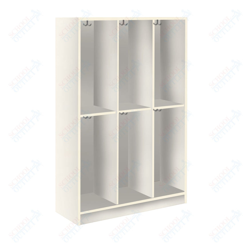 Triple Wide Storage Two Tier Middle Shelf No Door Locker (79022 Z45) - SchoolOutlet