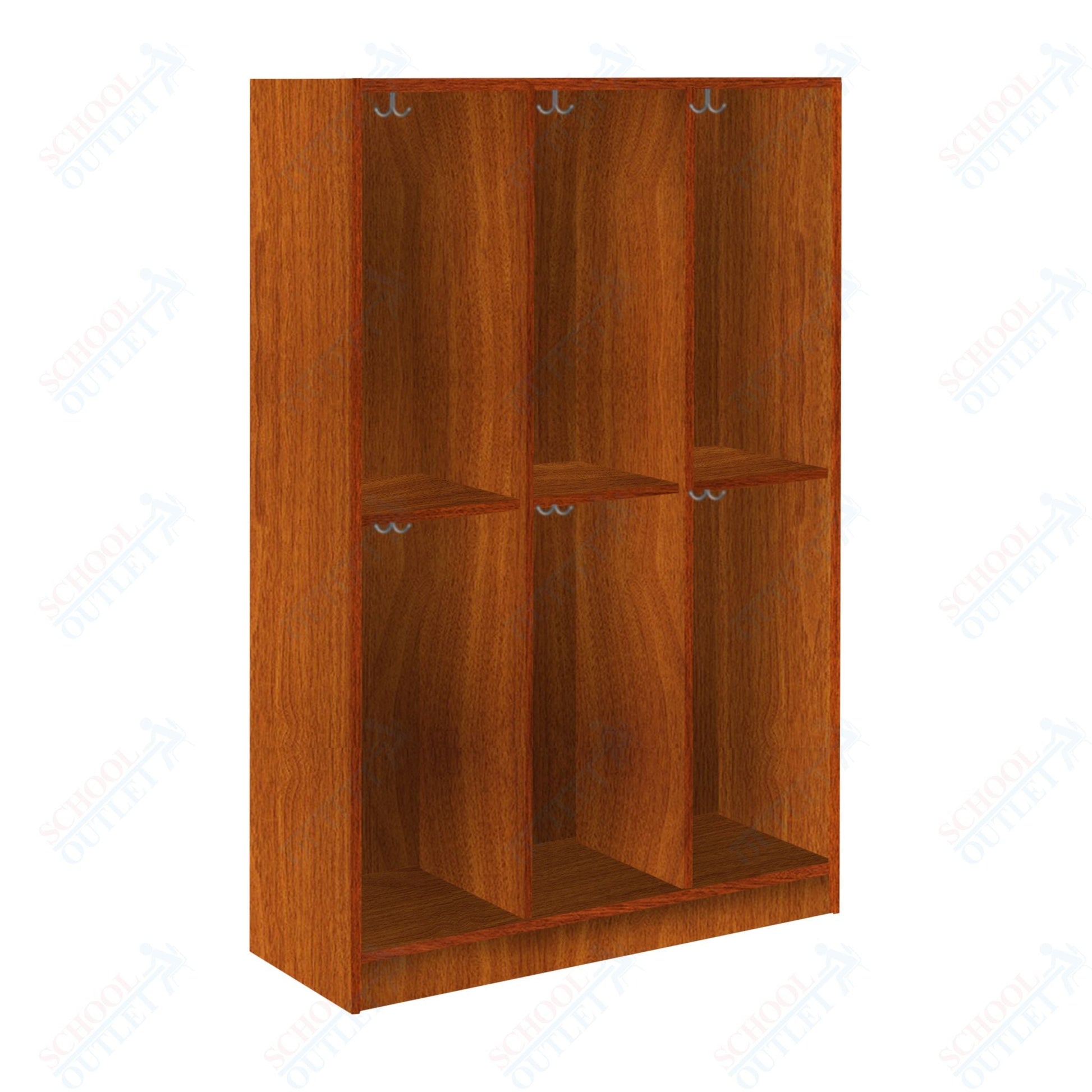 Triple Wide Storage Two Tier Middle Shelf No Door Locker (79022 Z45) - SchoolOutlet