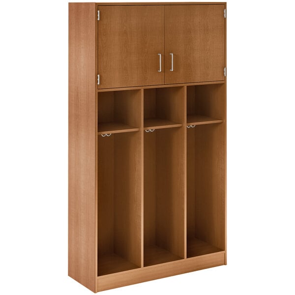 Triple Upper Door Storage Locker with Adjustable Middle Shelves (79028 C45) - SchoolOutlet