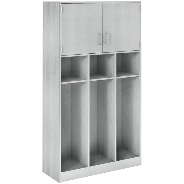 Triple Upper Door Storage Locker with Adjustable Middle Shelves (79028 C45) - SchoolOutlet