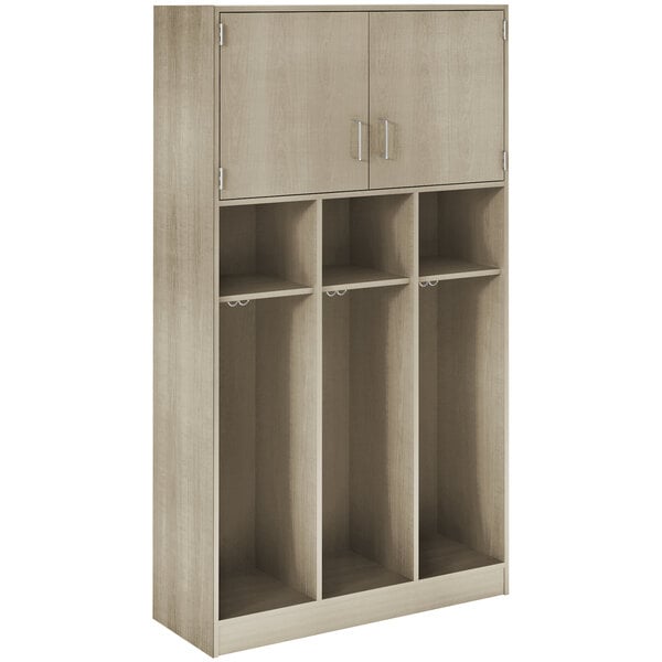 Triple Upper Door Storage Locker with Adjustable Middle Shelves (79028 C45) - SchoolOutlet