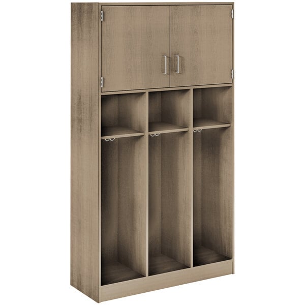 Triple Upper Door Storage Locker with Adjustable Middle Shelves (79028 C45) - SchoolOutlet