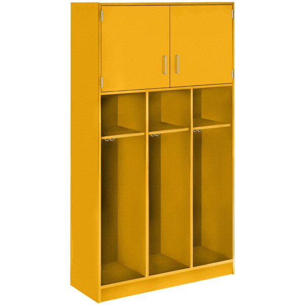 Triple Upper Door Storage Locker with Adjustable Middle Shelves (79028 C45) - SchoolOutlet