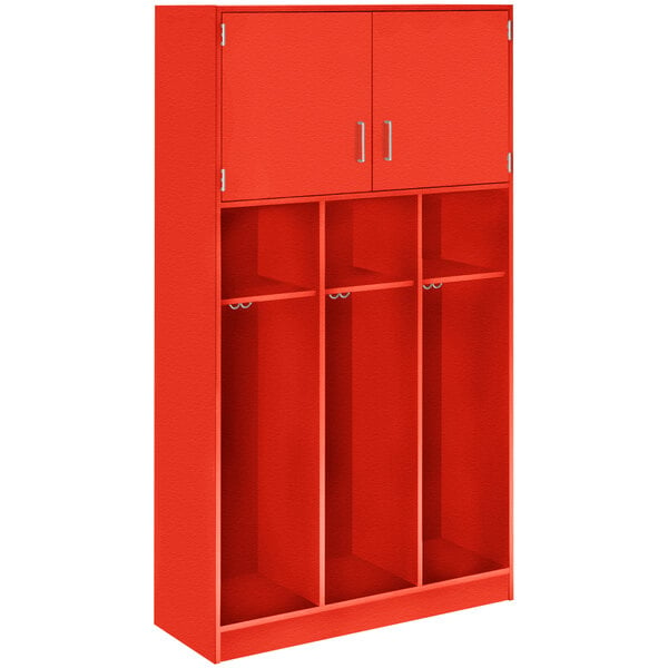 Triple Upper Door Storage Locker with Adjustable Middle Shelves (79028 C45) - SchoolOutlet