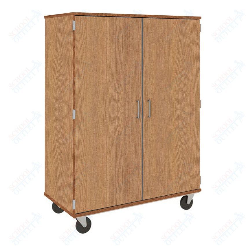 67" Tall Assembled Mobile Storage Cabinet with Lockable Doors (80185 F67) - SchoolOutlet