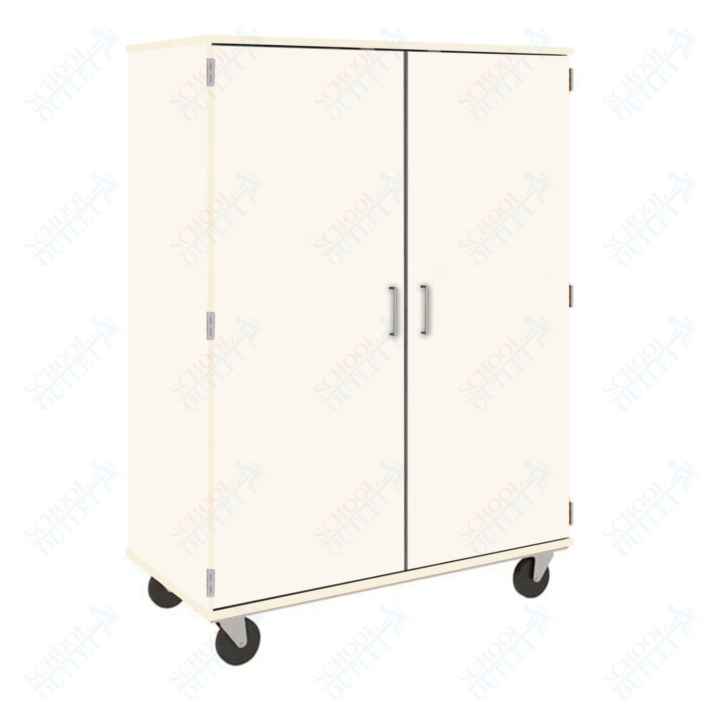 67" Tall Assembled Mobile Storage Cabinet with Lockable Doors (80185 F67) - SchoolOutlet