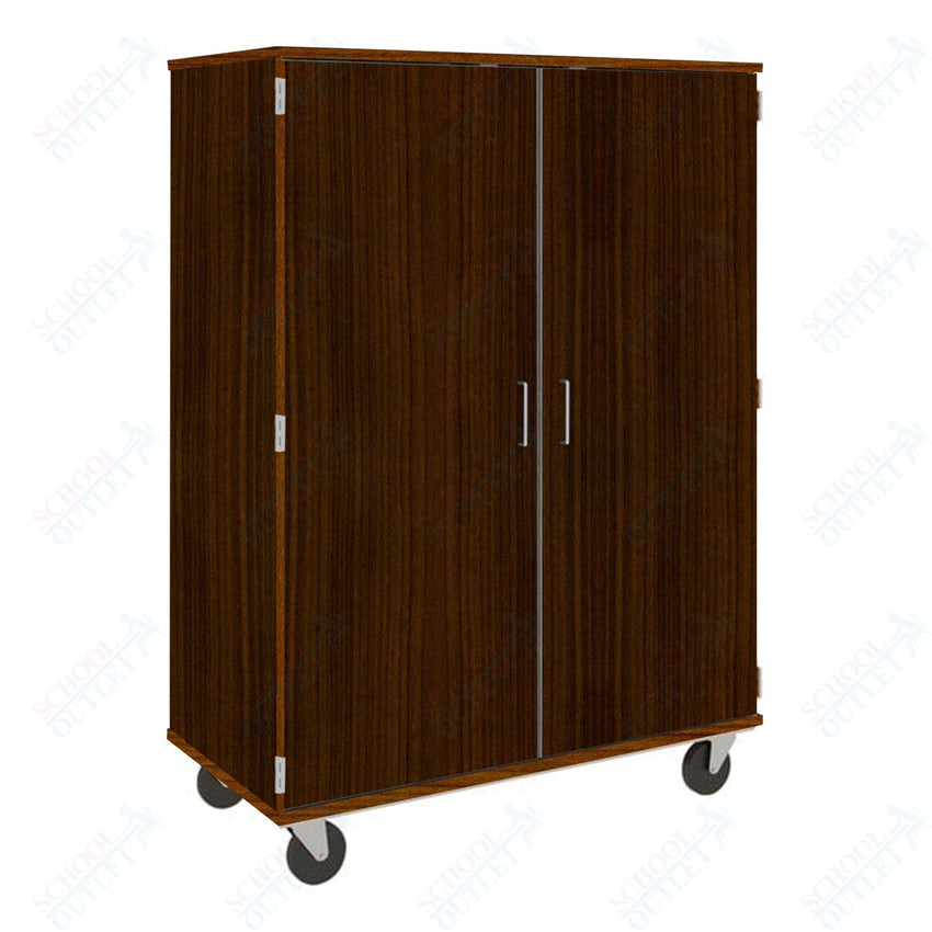 67" Tall Assembled Mobile Storage Cabinet with Lockable Doors (80185 F67) - SchoolOutlet