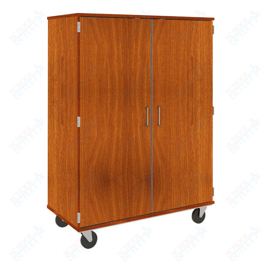 67" Tall Assembled Mobile Storage Cabinet with Lockable Doors (80185 F67) - SchoolOutlet