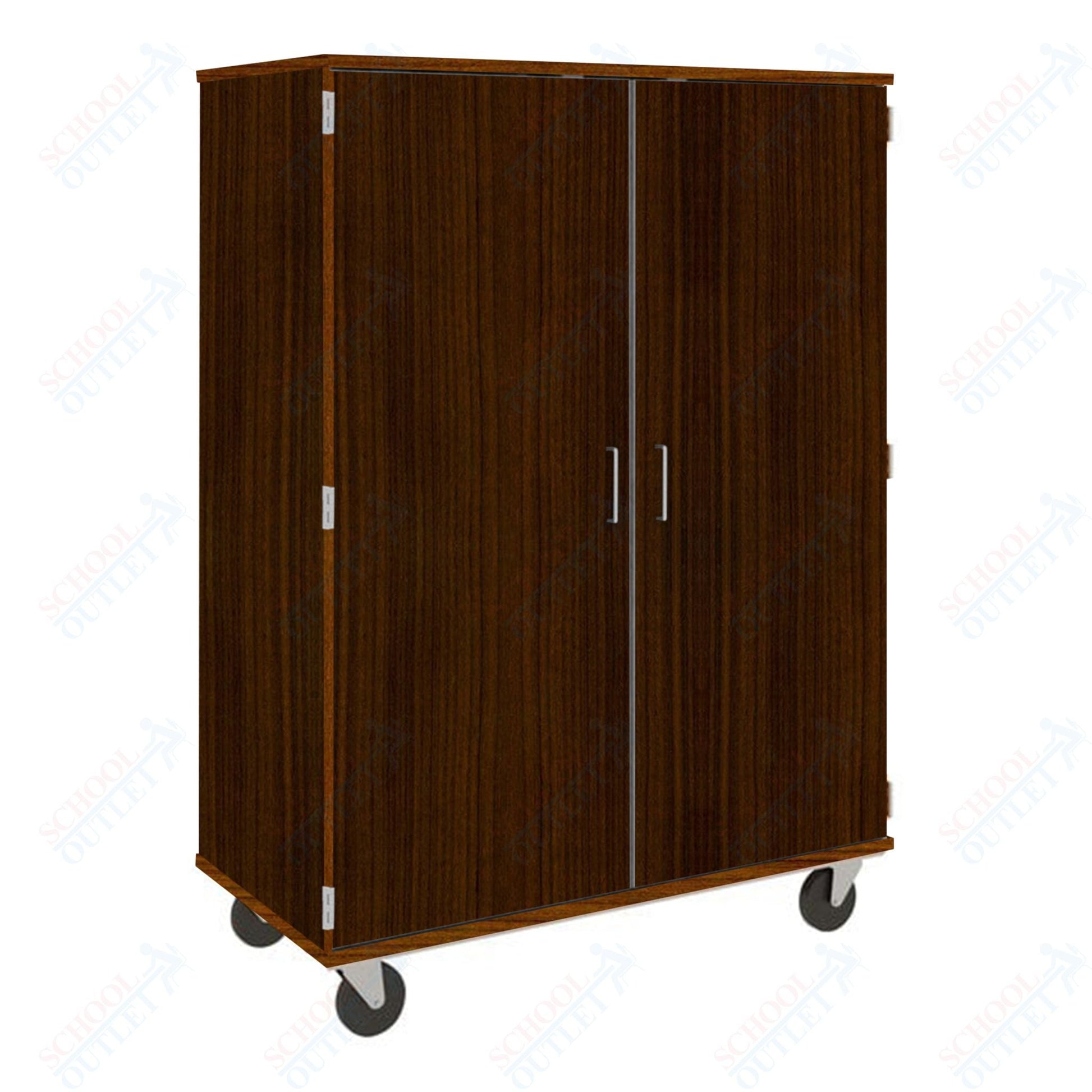 36" Assembled Mobile Bin Storage Cabinet with Doors and 36 3" Bins (80243 F67) - SchoolOutlet