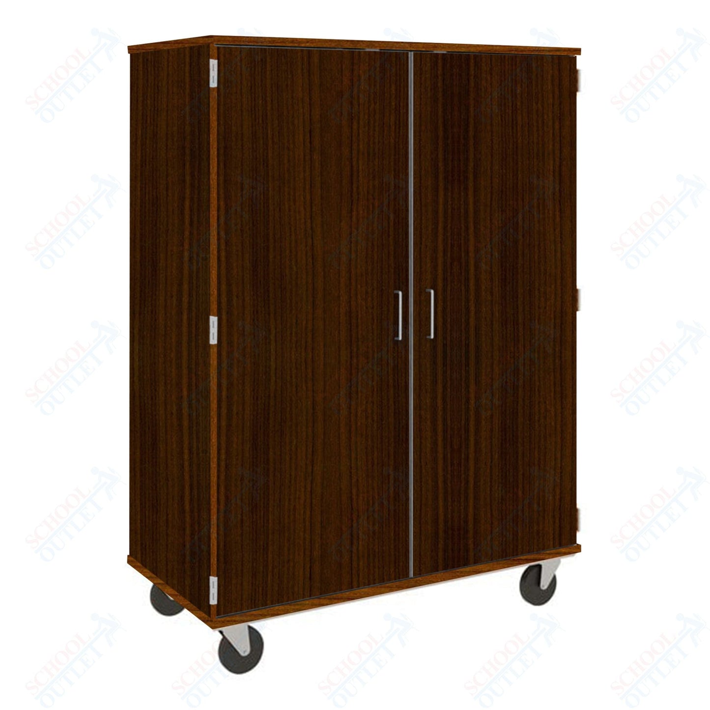 67" Tall Assembled Mobile Wardrobe Cabinet with File Drawer (80609 F67) - SchoolOutlet