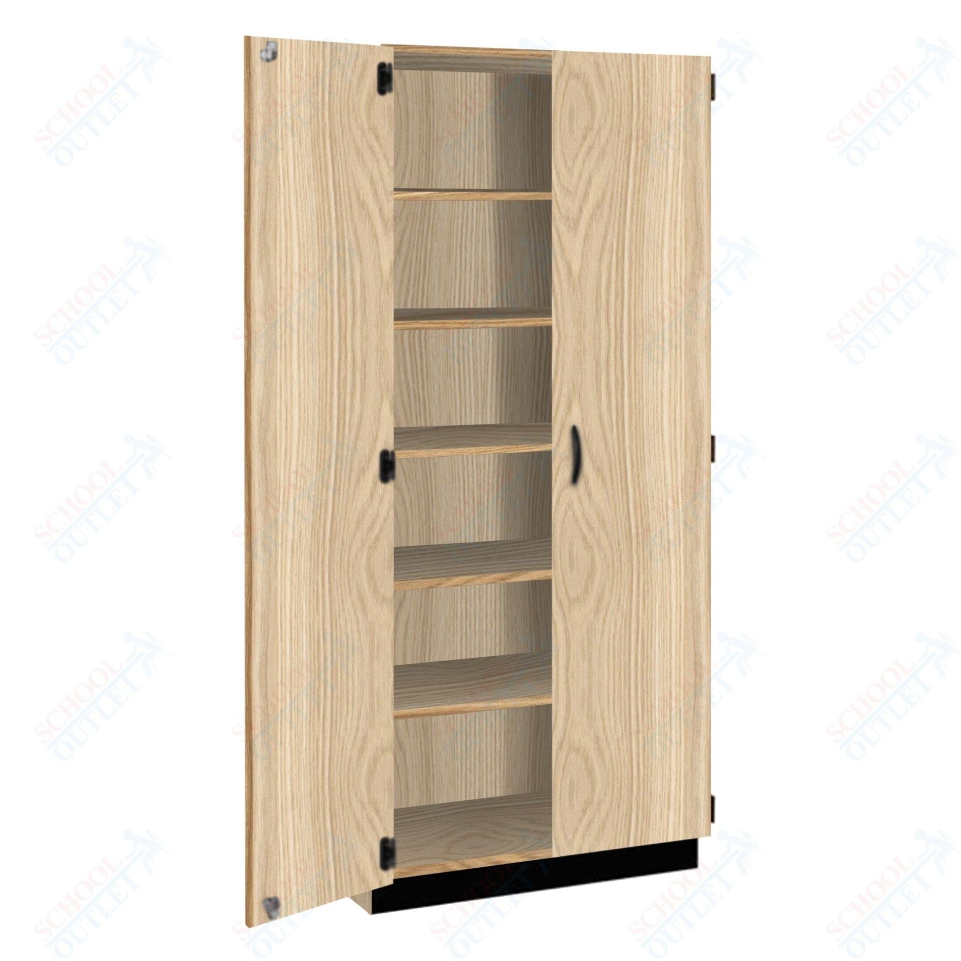 Tall Units Shelf with Door, Lock and Base Molding (83129 K84) - SchoolOutlet