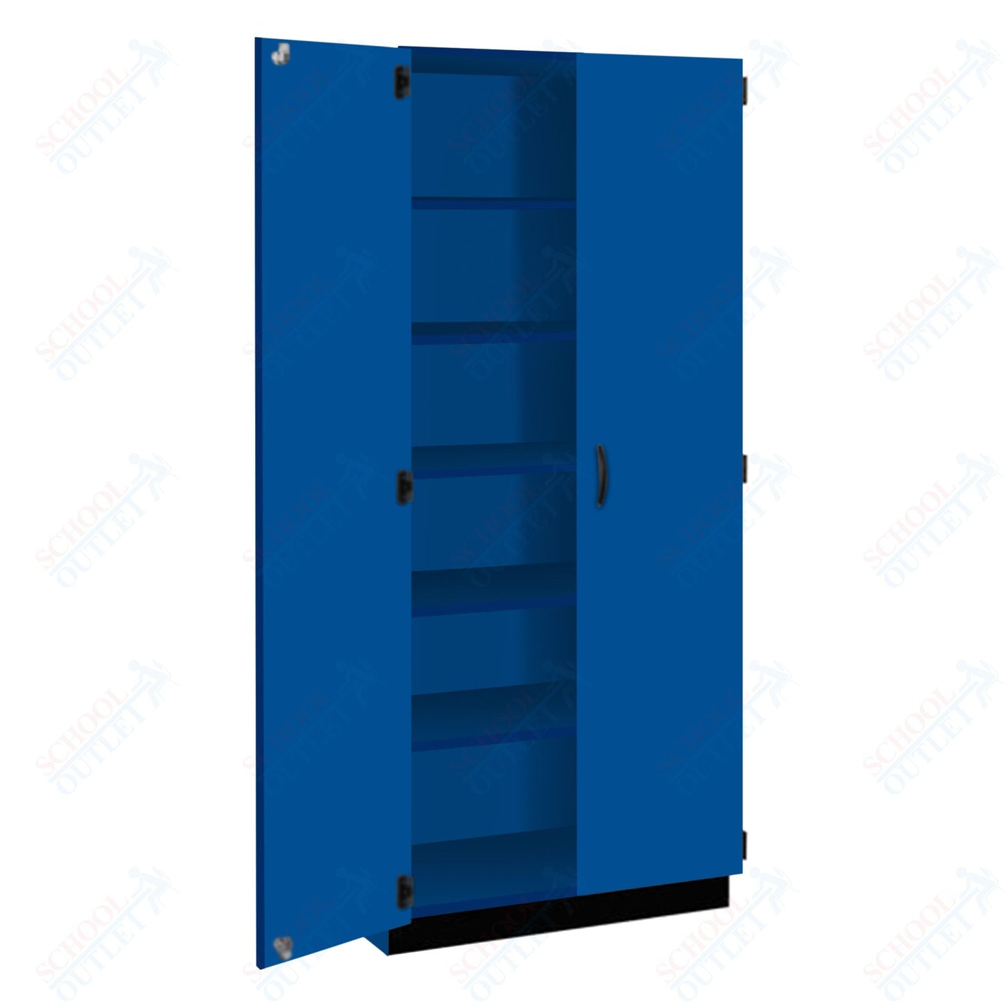 Tall Units Shelf with Door, Lock and Base Molding (83129 K84) - SchoolOutlet