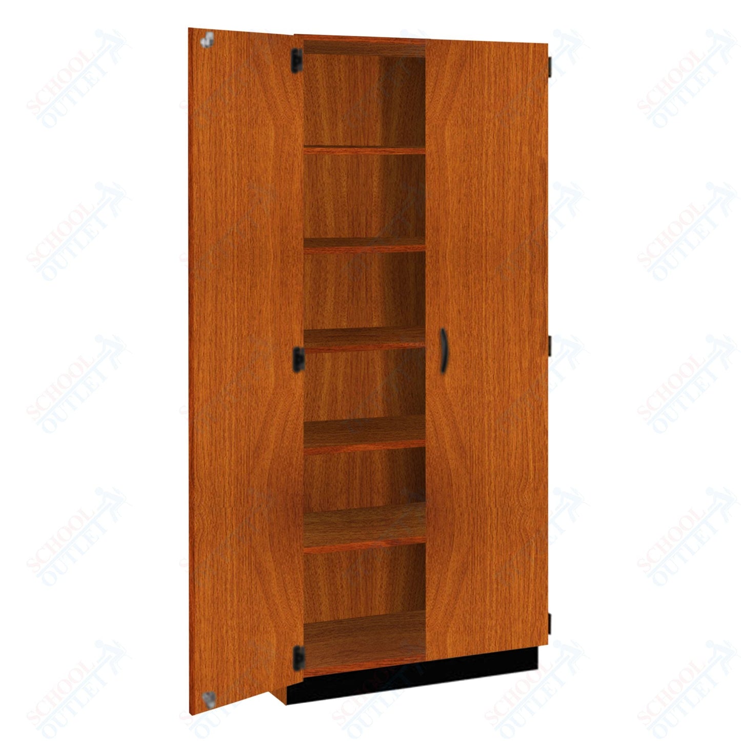 Tall Units Shelf with Door, Lock and Base Molding (83129 K84) - SchoolOutlet