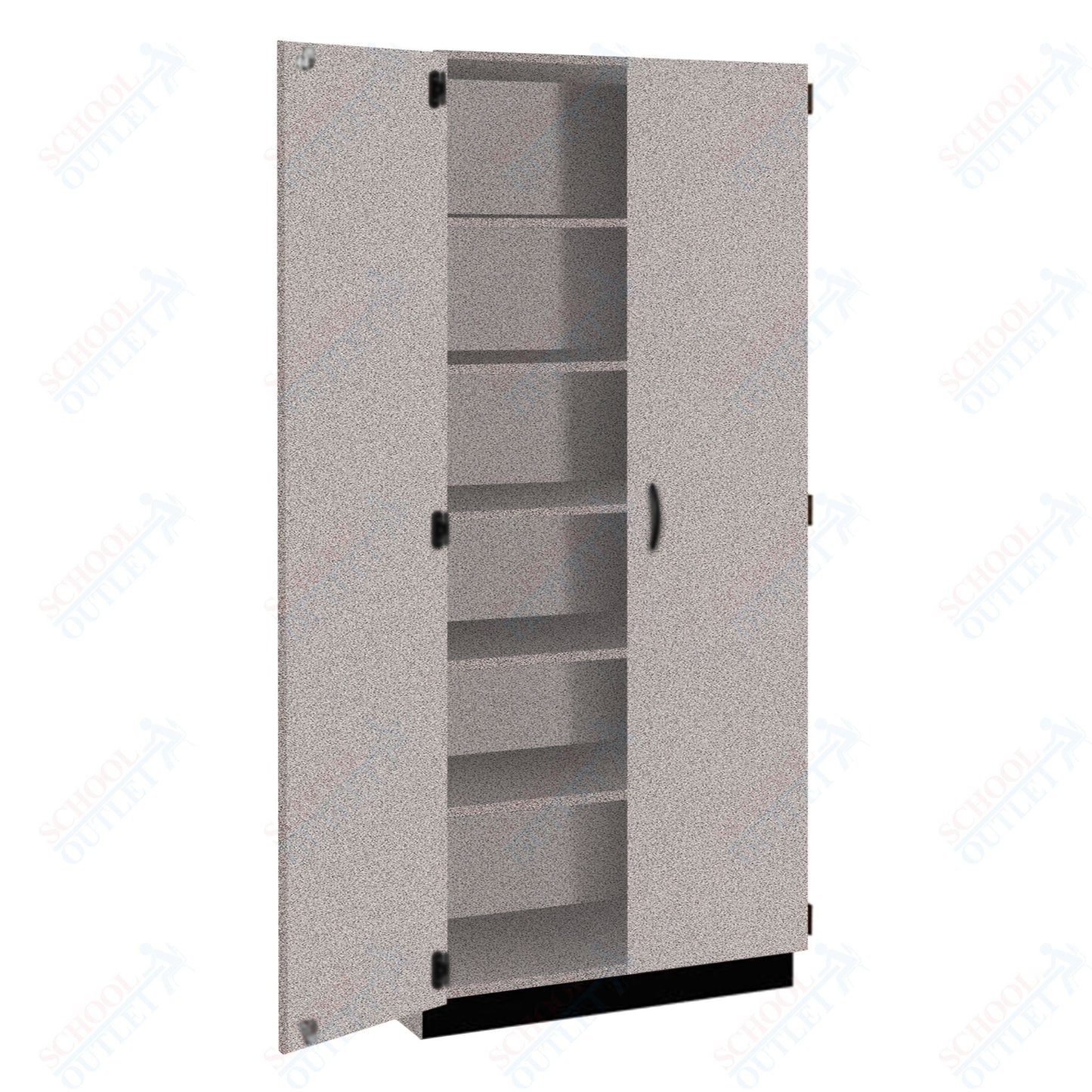 Tall Units Shelf with Door, Lock and Base Molding (83129 K84) - SchoolOutlet