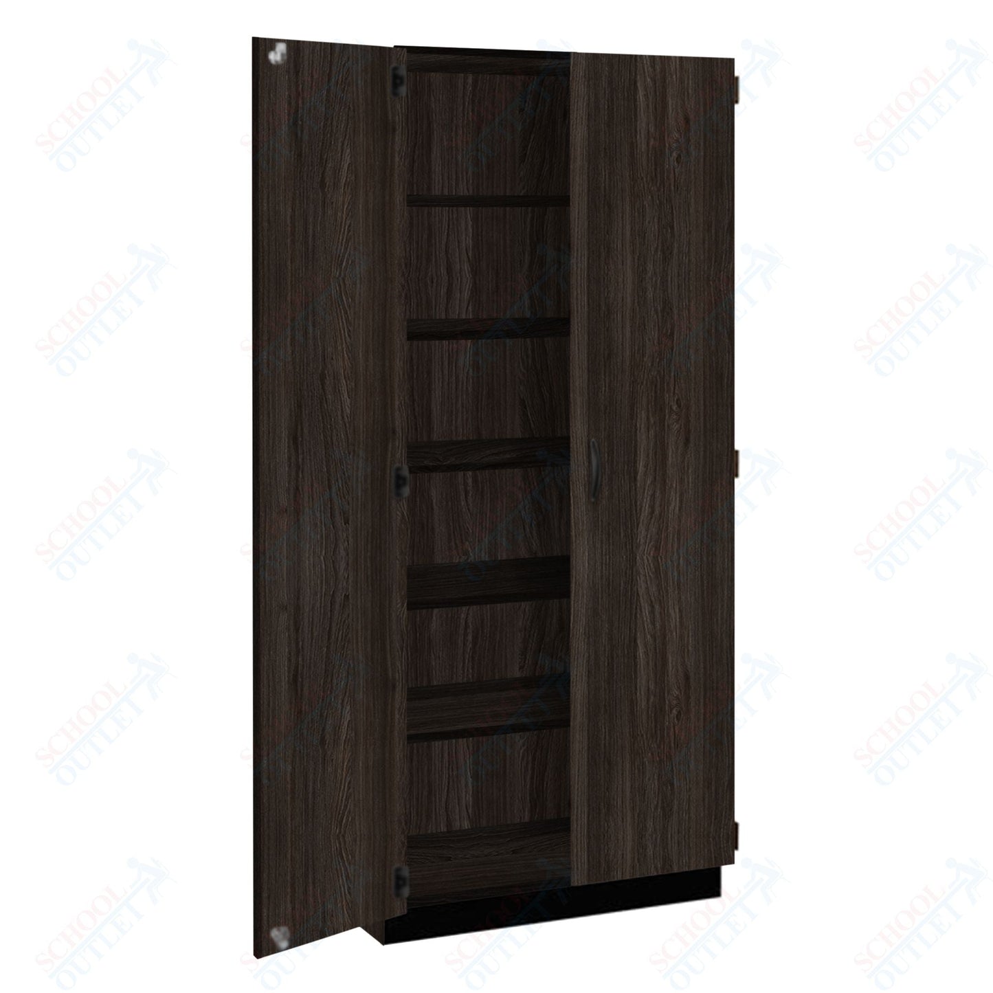 Tall Units Shelf with Door, Lock and Base Molding (83129 K84) - SchoolOutlet