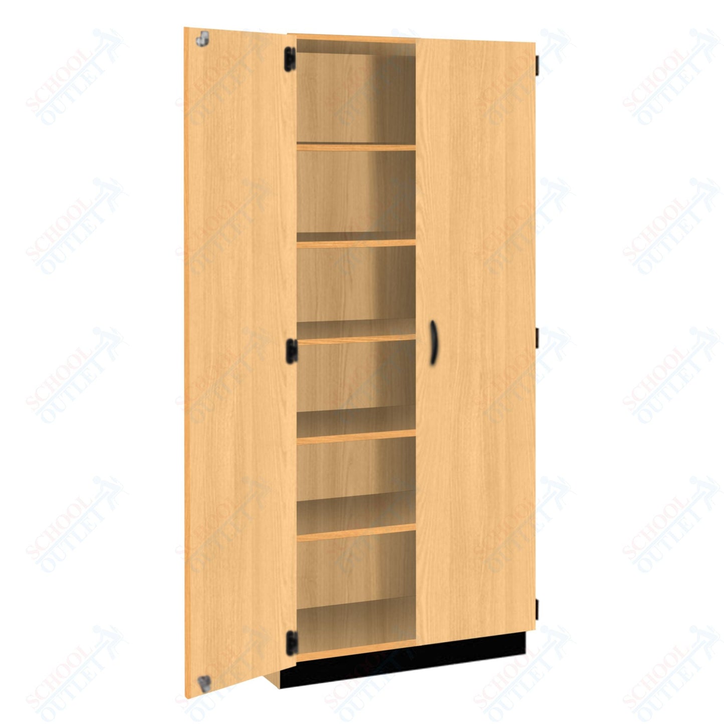 Tall Units Shelf with Door, Lock and Base Molding (83129 K84) - SchoolOutlet