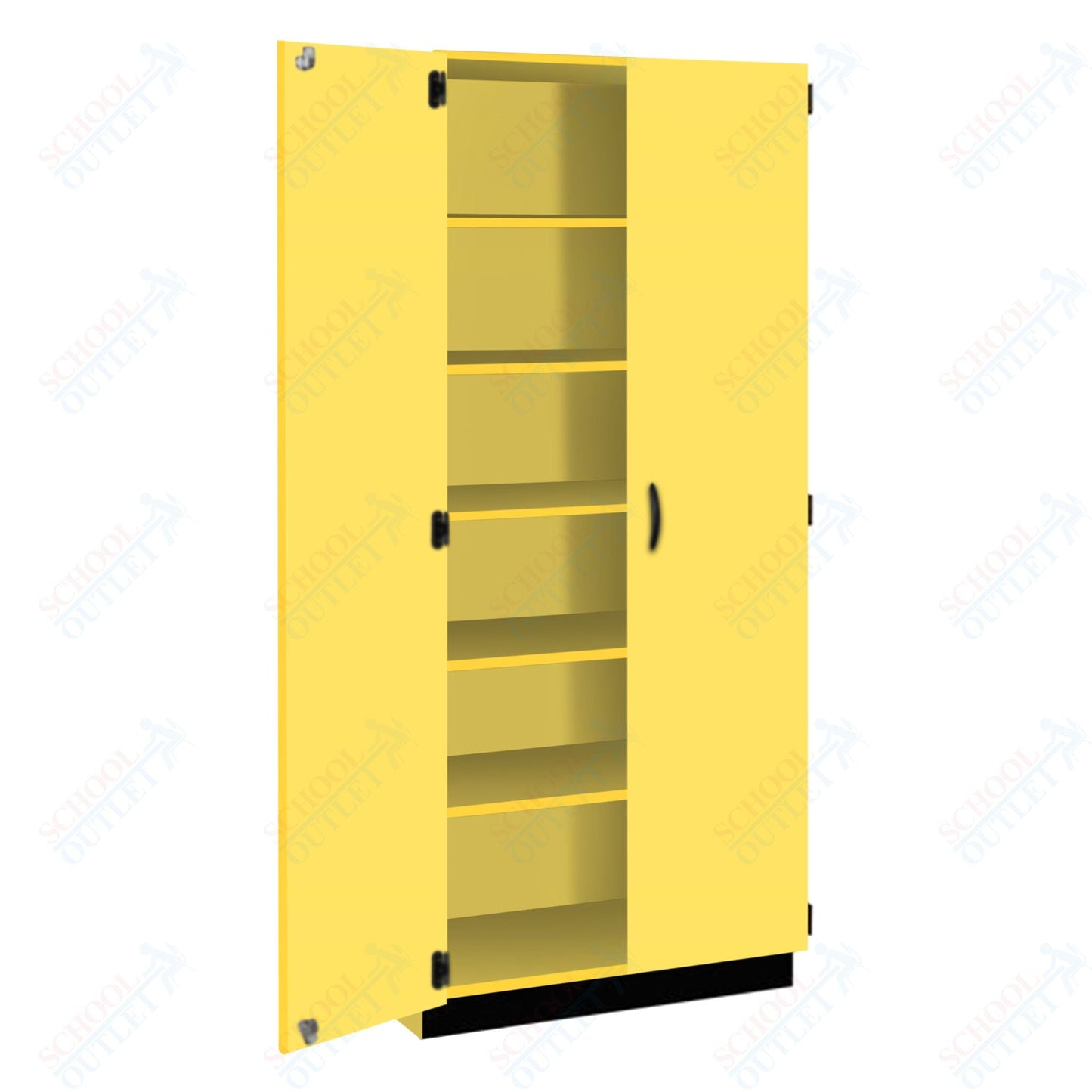 Tall Units Shelf with Door, Lock and Base Molding (83129 K84) - SchoolOutlet