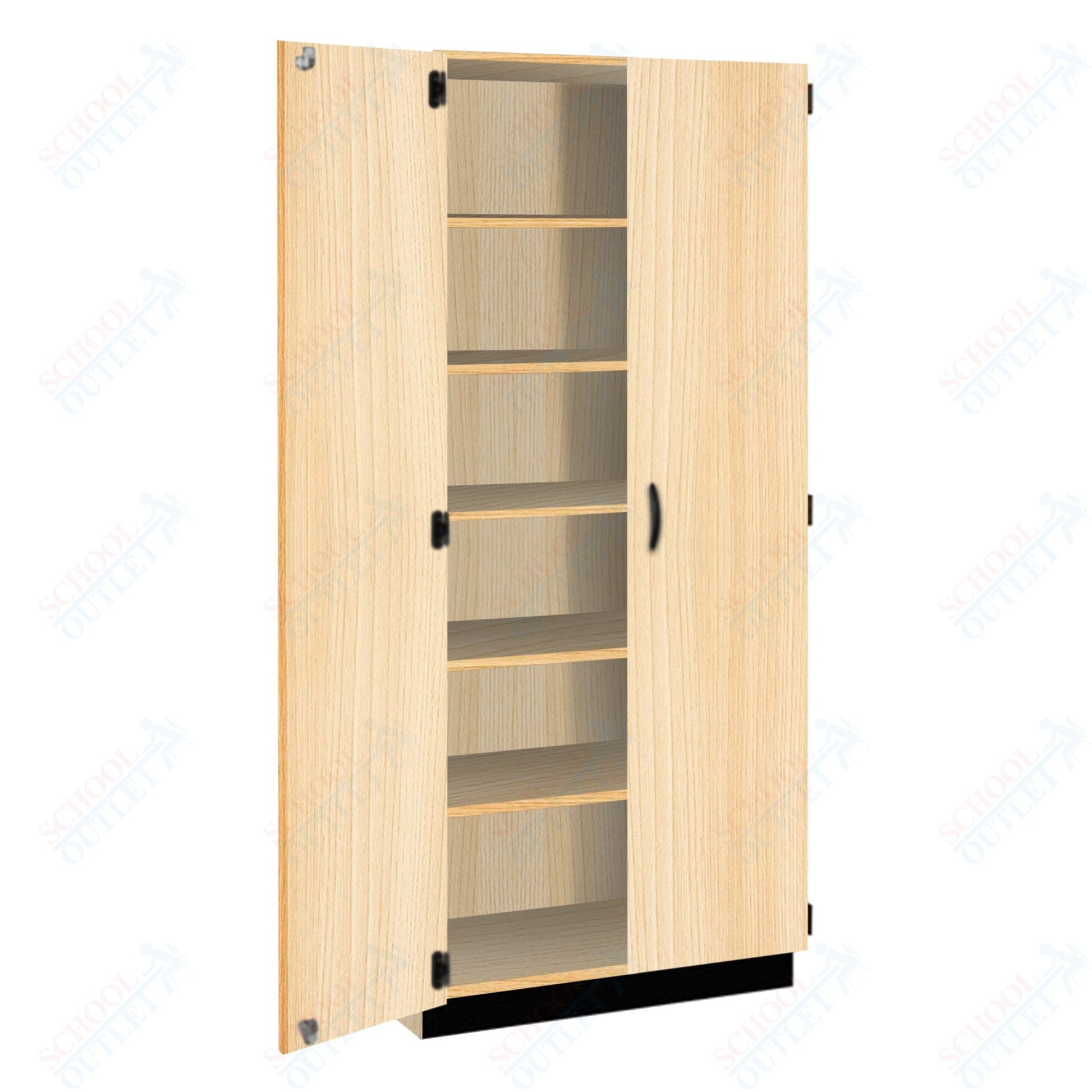 Tall Units Shelf with Door, Lock and Base Molding (83129 K84) - SchoolOutlet