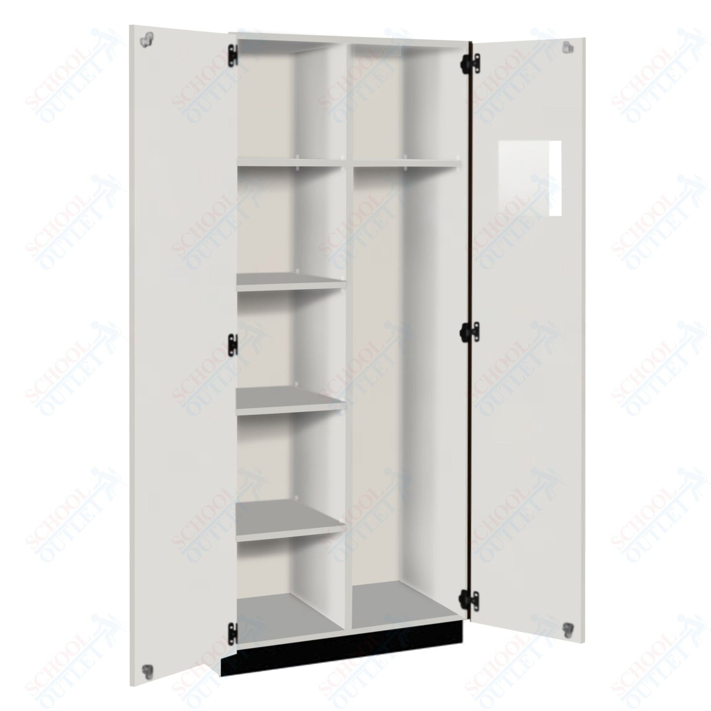 Tall Units Instructor Wardrobe with Lock and Base Molding (83618 K84) - SchoolOutlet