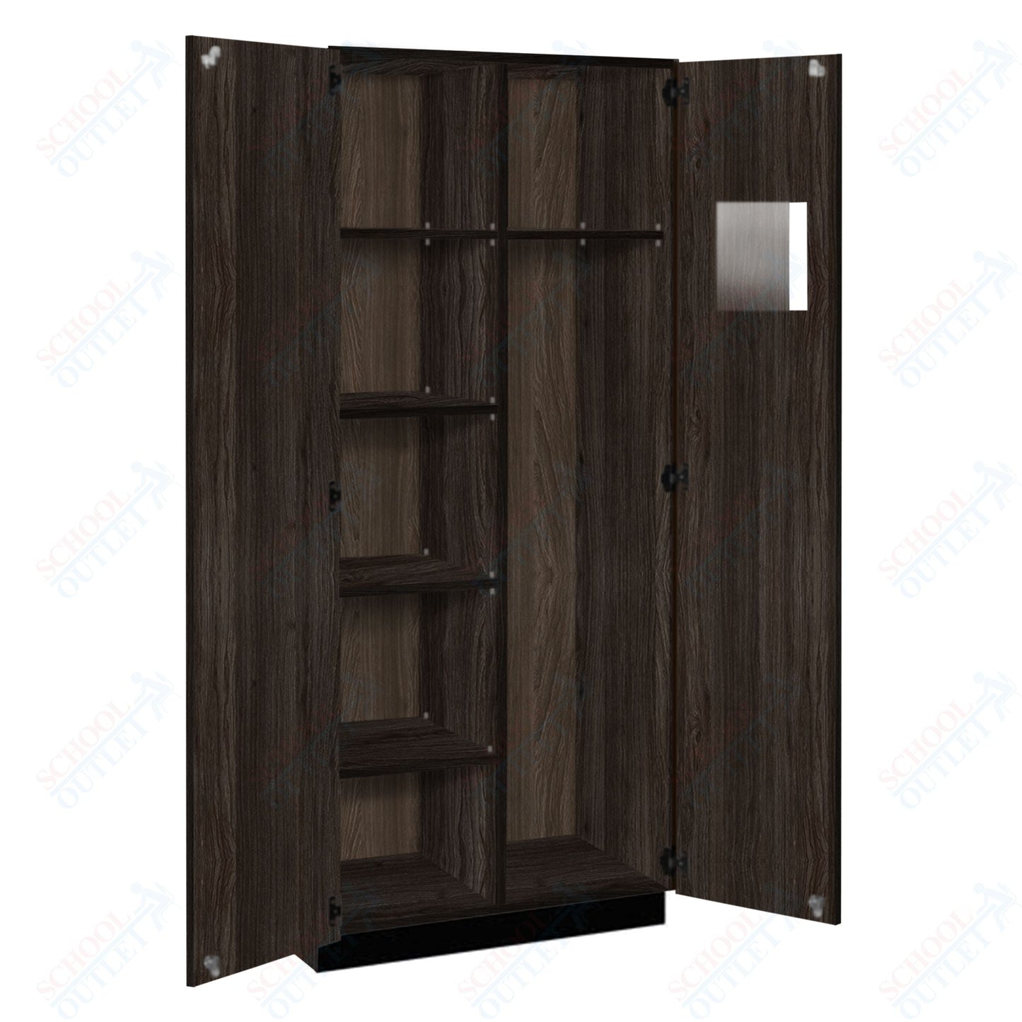 Tall Units Instructor Wardrobe with Lock and Base Molding (83618 K84) - SchoolOutlet