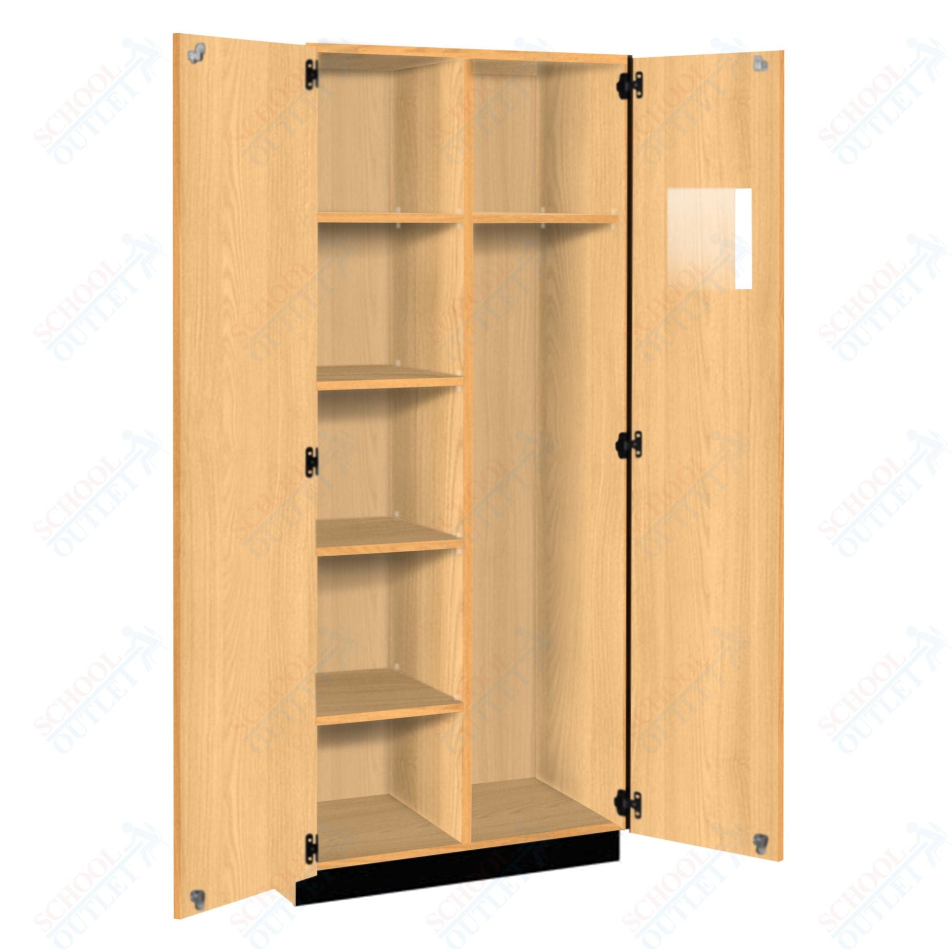 Tall Units Instructor Wardrobe with Lock and Base Molding (83618 K84) - SchoolOutlet