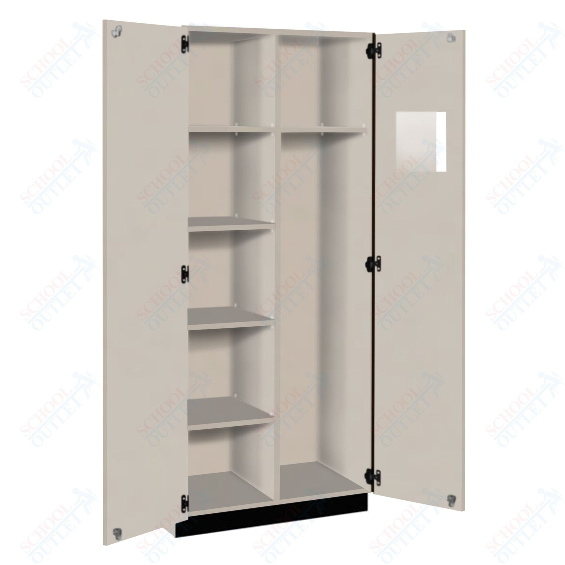 Tall Units Instructor Wardrobe with Lock and Base Molding (83618 K84) - SchoolOutlet