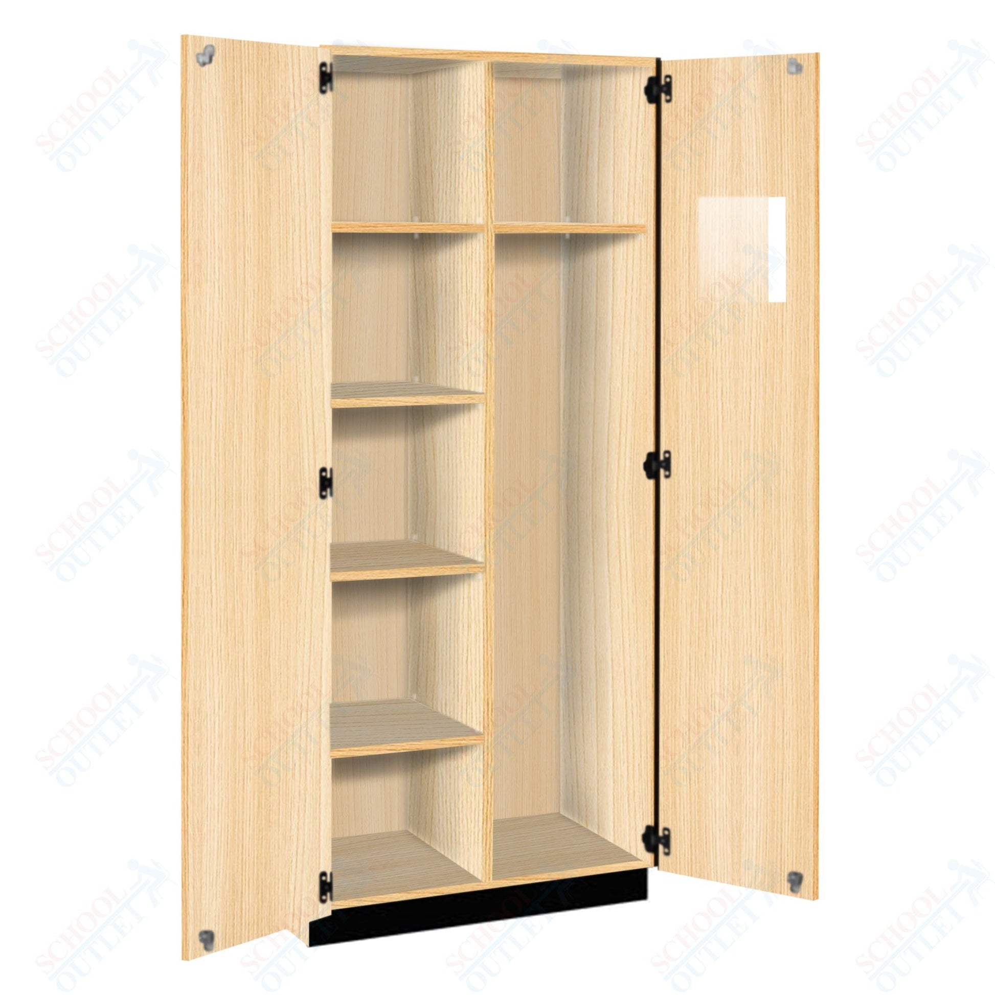 Tall Units Instructor Wardrobe with Lock and Base Molding (83618 K84) - SchoolOutlet