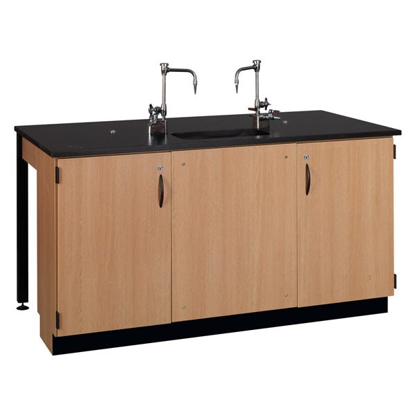 Phenolic Top Two Student Table with Sink (84002 K36 24) - SchoolOutlet