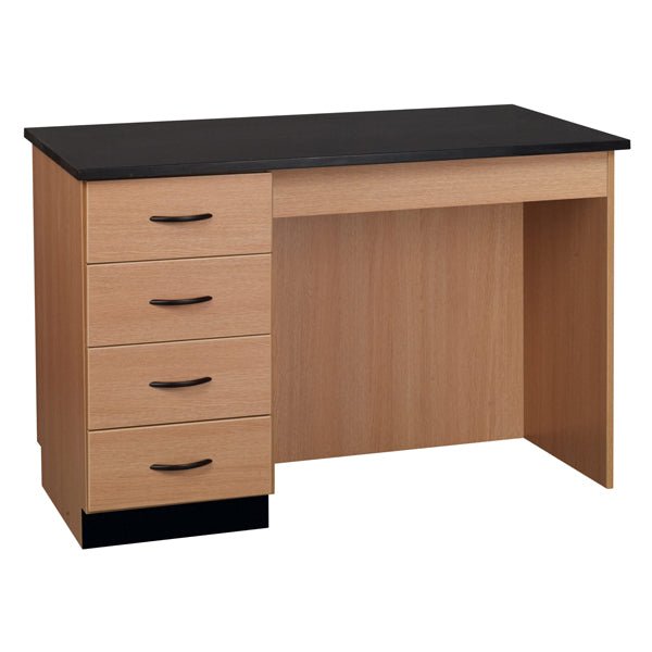 54"W Compact Chemical Resistant Laminate Top Island Desk (84150 K36 21) - SchoolOutlet