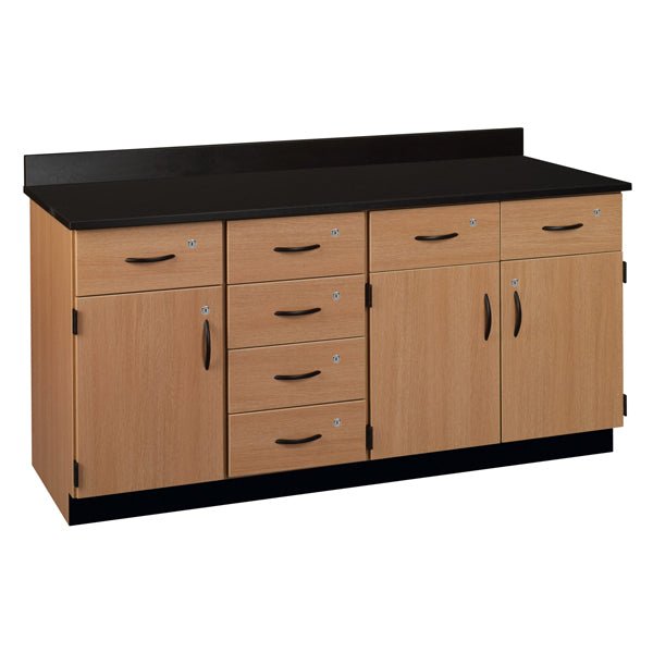 Chemical Resistant Laminate Top Wall Work Counter with Lock (84172 K36 21) - SchoolOutlet