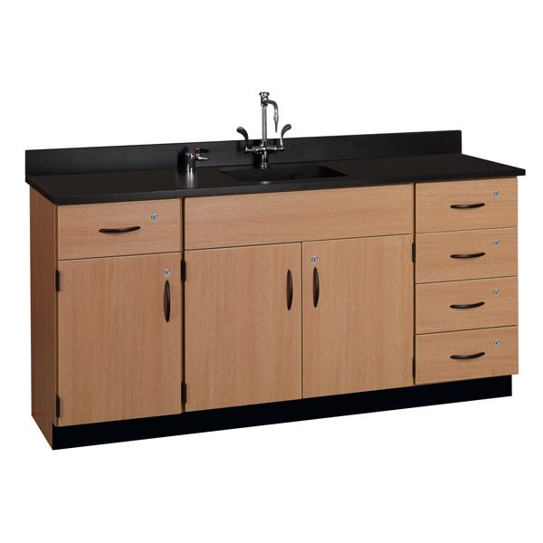 Phenolic Top Wall Work Counter with Lock (84174 K36 24) - SchoolOutlet