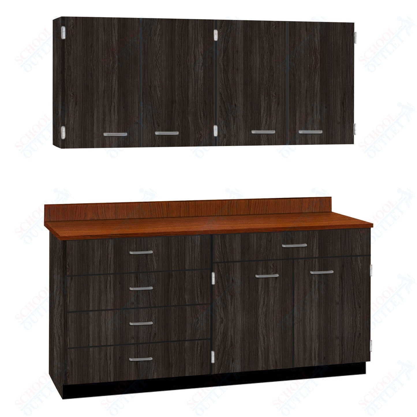 60" Wide Complete Suites with Locks (84512 F60) - SchoolOutlet