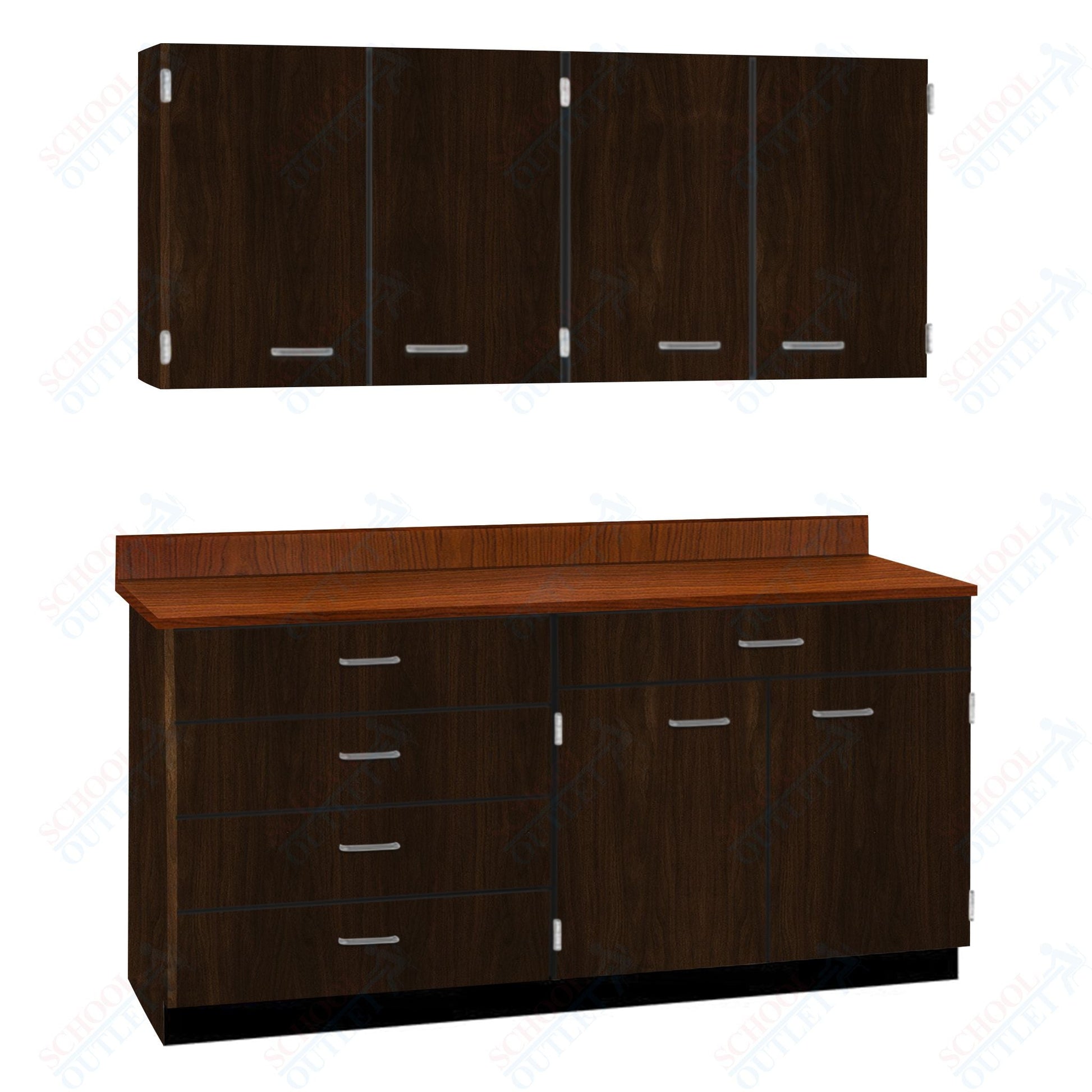 60" Wide Complete Suites with Locks (84512 F60) - SchoolOutlet