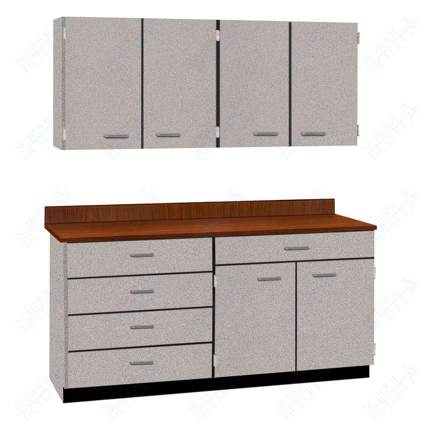 60" Wide Complete Suites with Locks (84512 F60) - SchoolOutlet