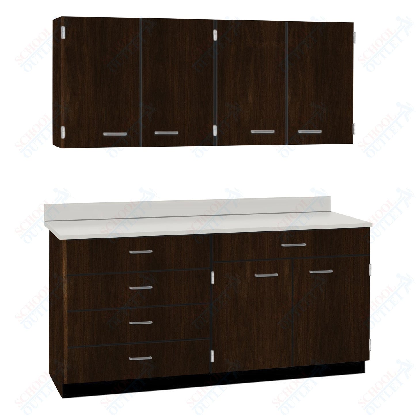 60" Wide Complete Suites with Locks (84512 F60) - SchoolOutlet