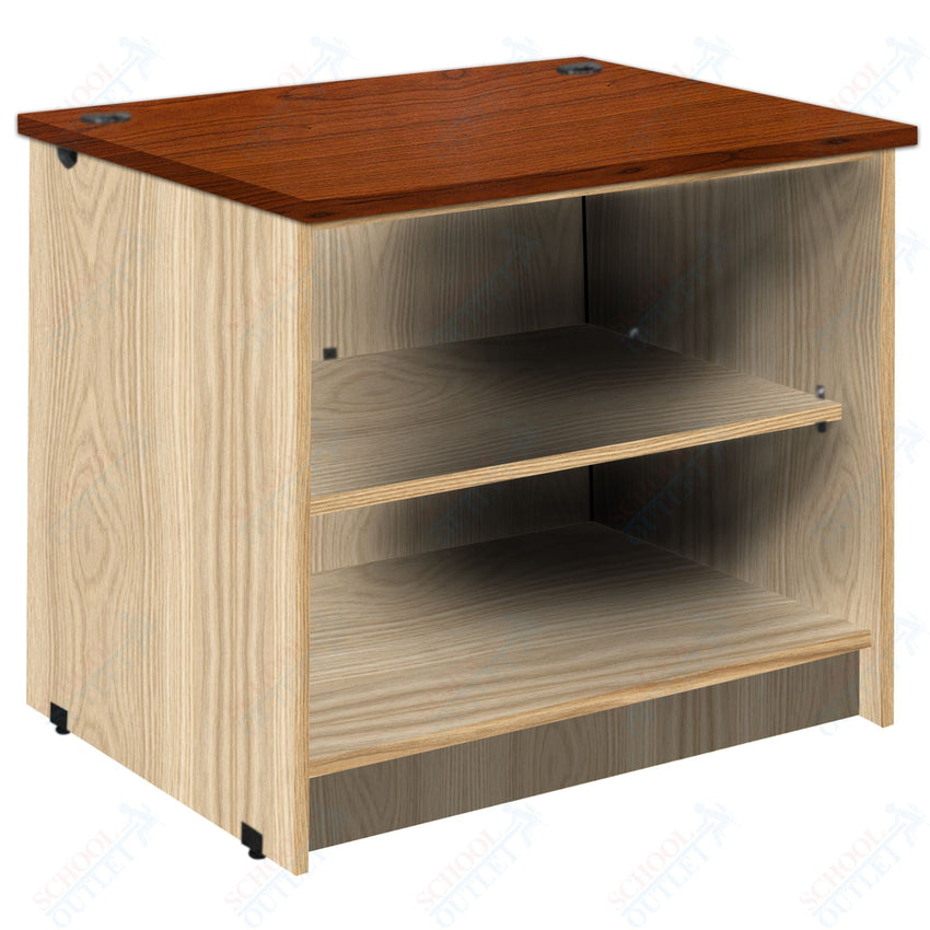 Circulation Desk Units with 2 Open Shelves (88002 Z30) - SchoolOutlet