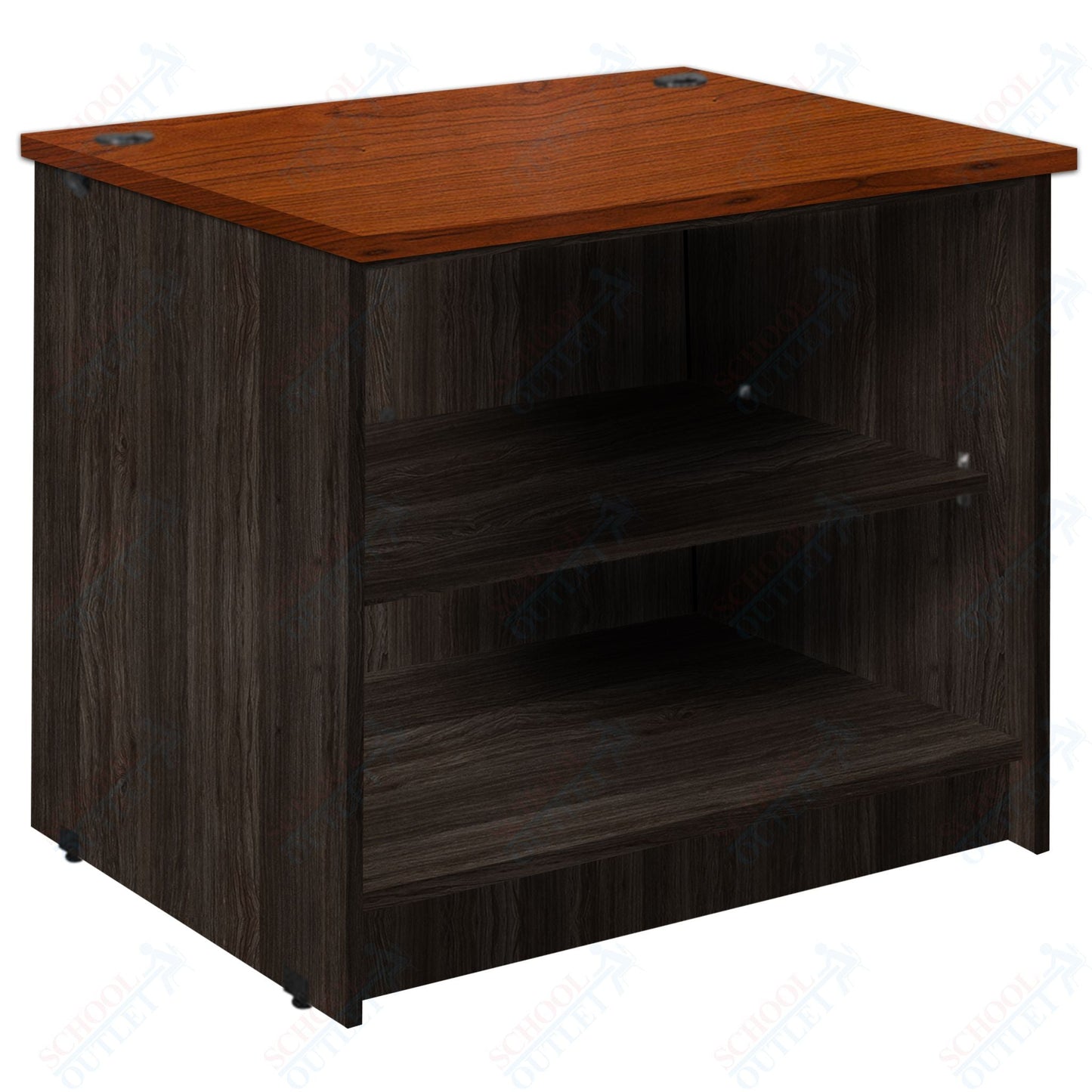 Circulation Desk Units with 2 Open Shelves (88002 Z30) - SchoolOutlet