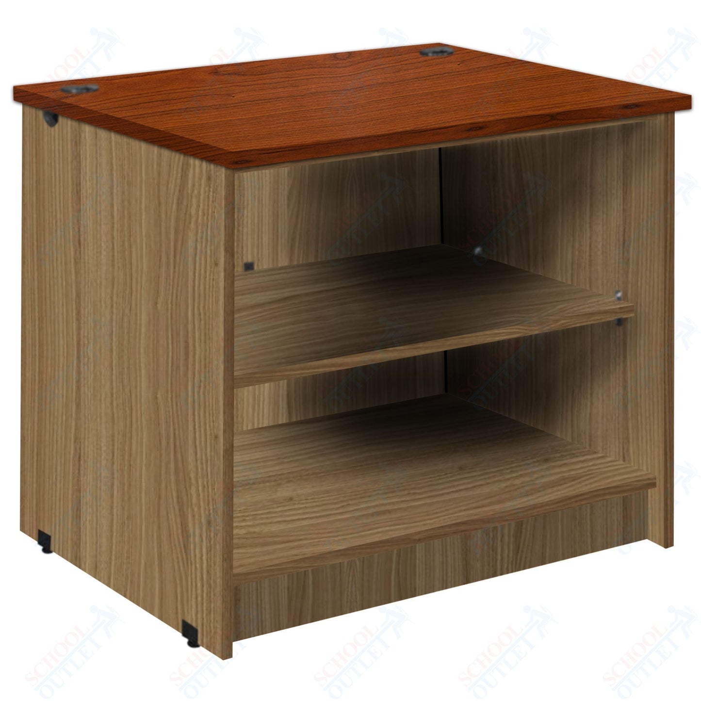 Circulation Desk Units with 2 Open Shelves (88002 Z30) - SchoolOutlet