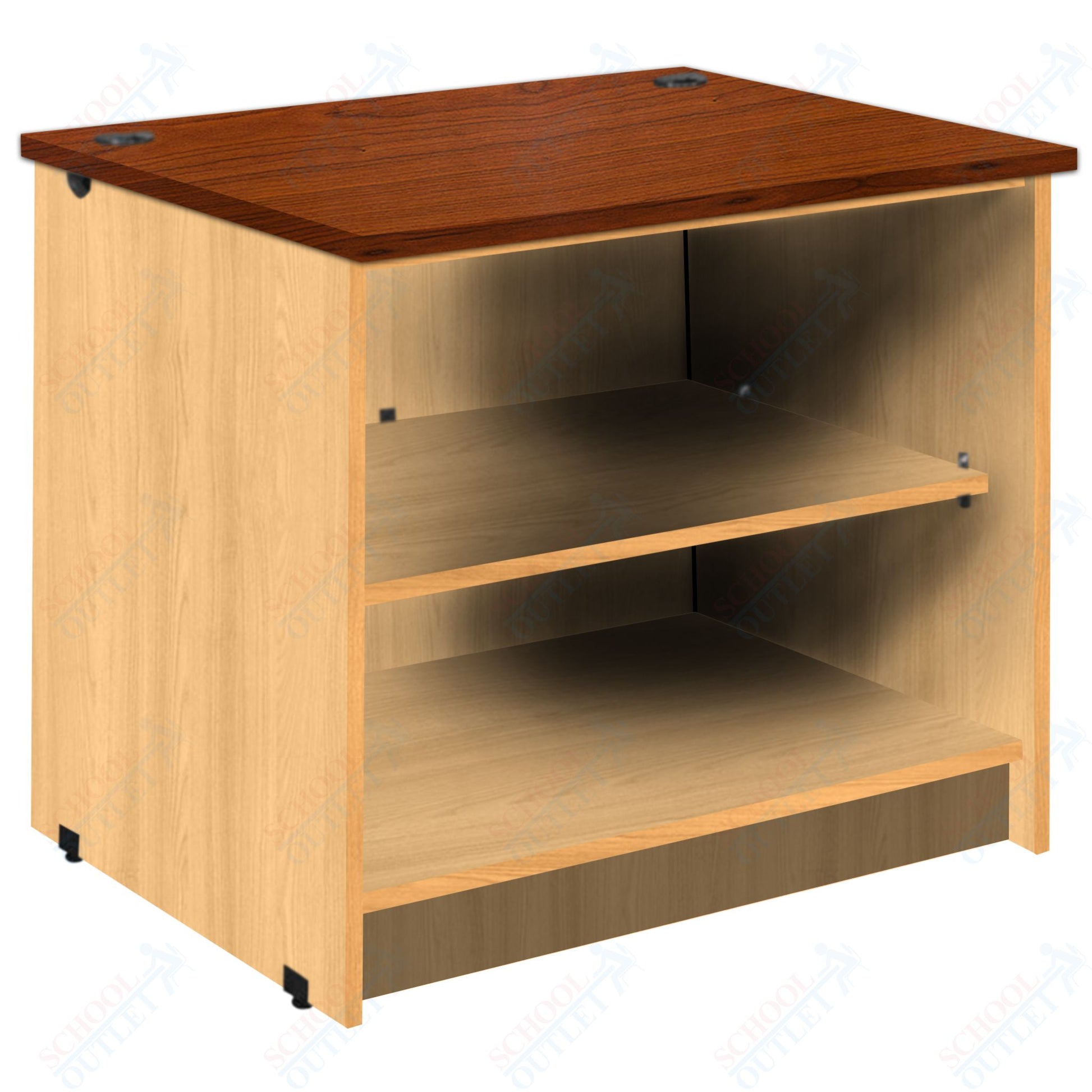 Circulation Desk Units with 2 Open Shelves (88002 Z30) - SchoolOutlet