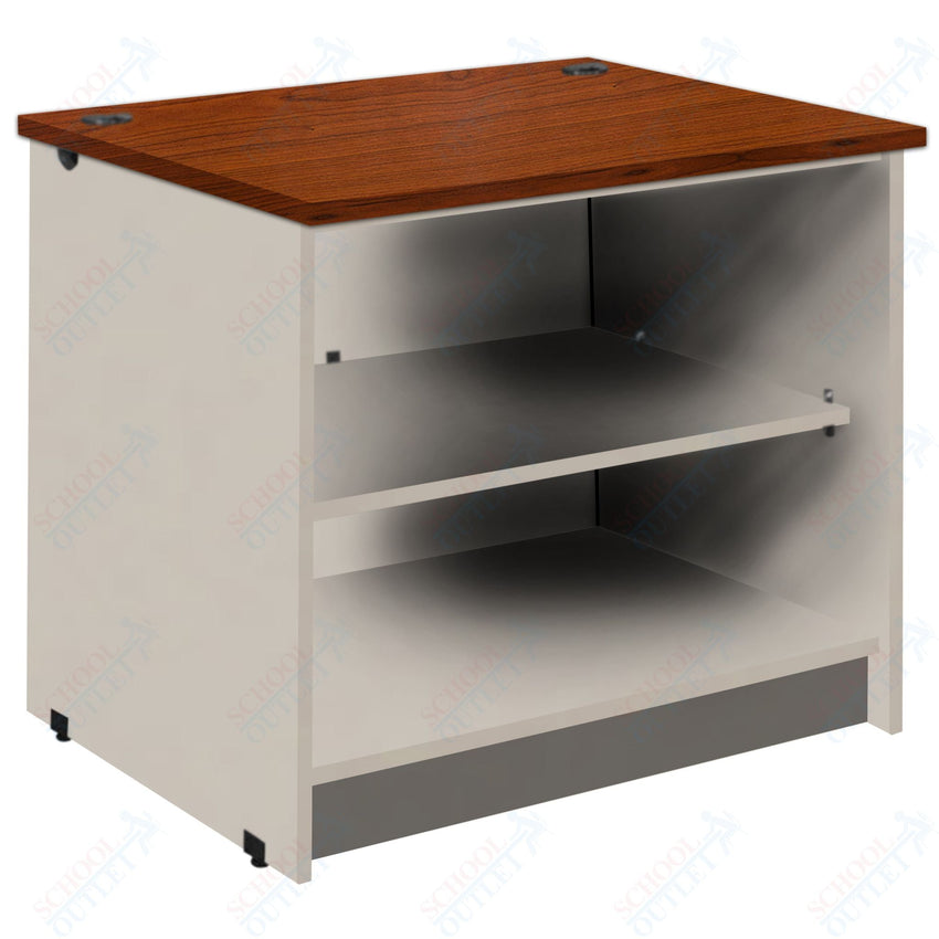 Circulation Desk Units with 2 Open Shelves (88002 Z30) - SchoolOutlet