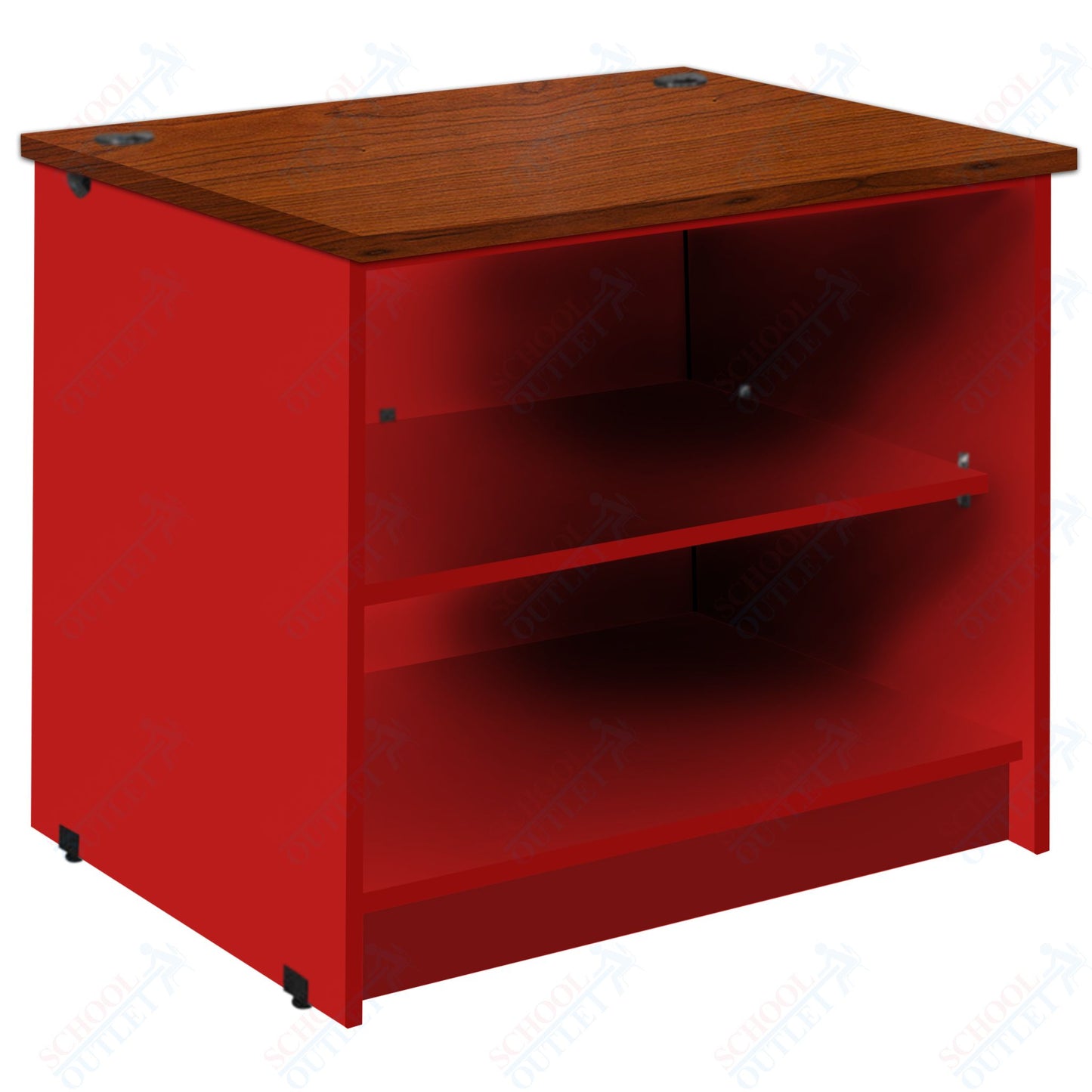 Circulation Desk Units with 2 Open Shelves (88002 Z30) - SchoolOutlet