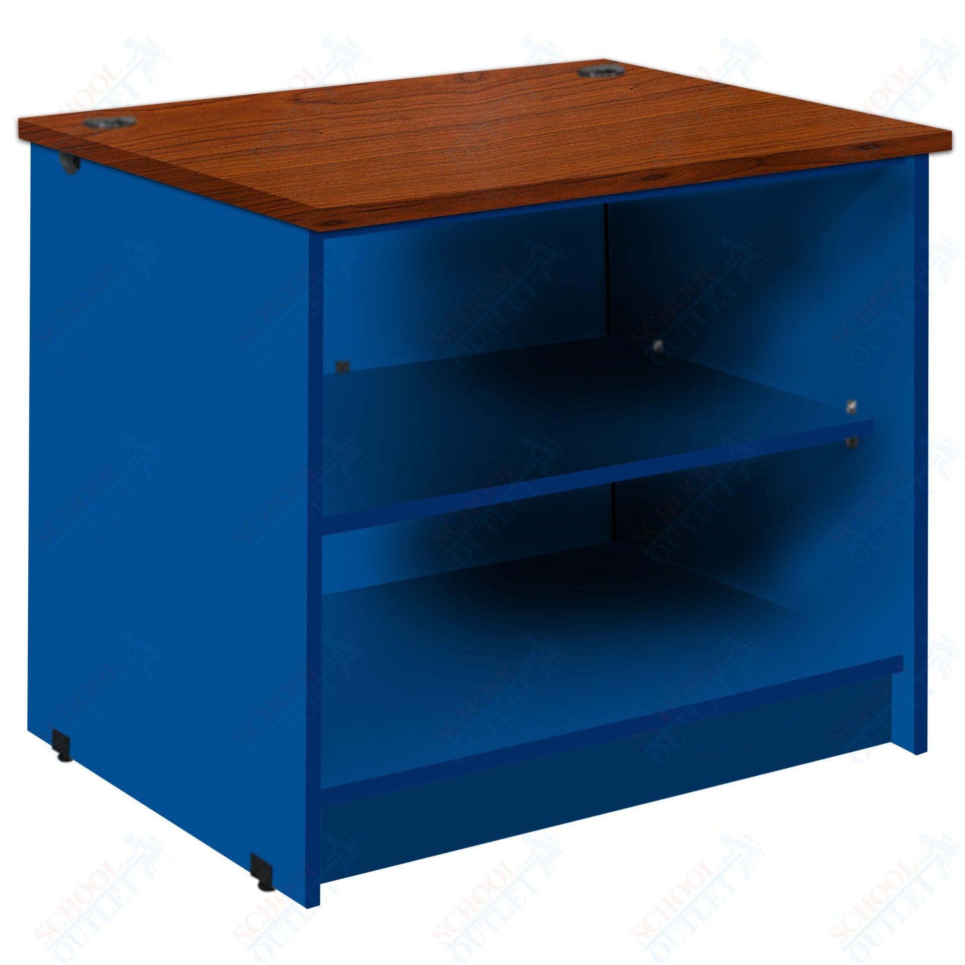 Circulation Desk Units with 2 Open Shelves (88002 Z30) - SchoolOutlet