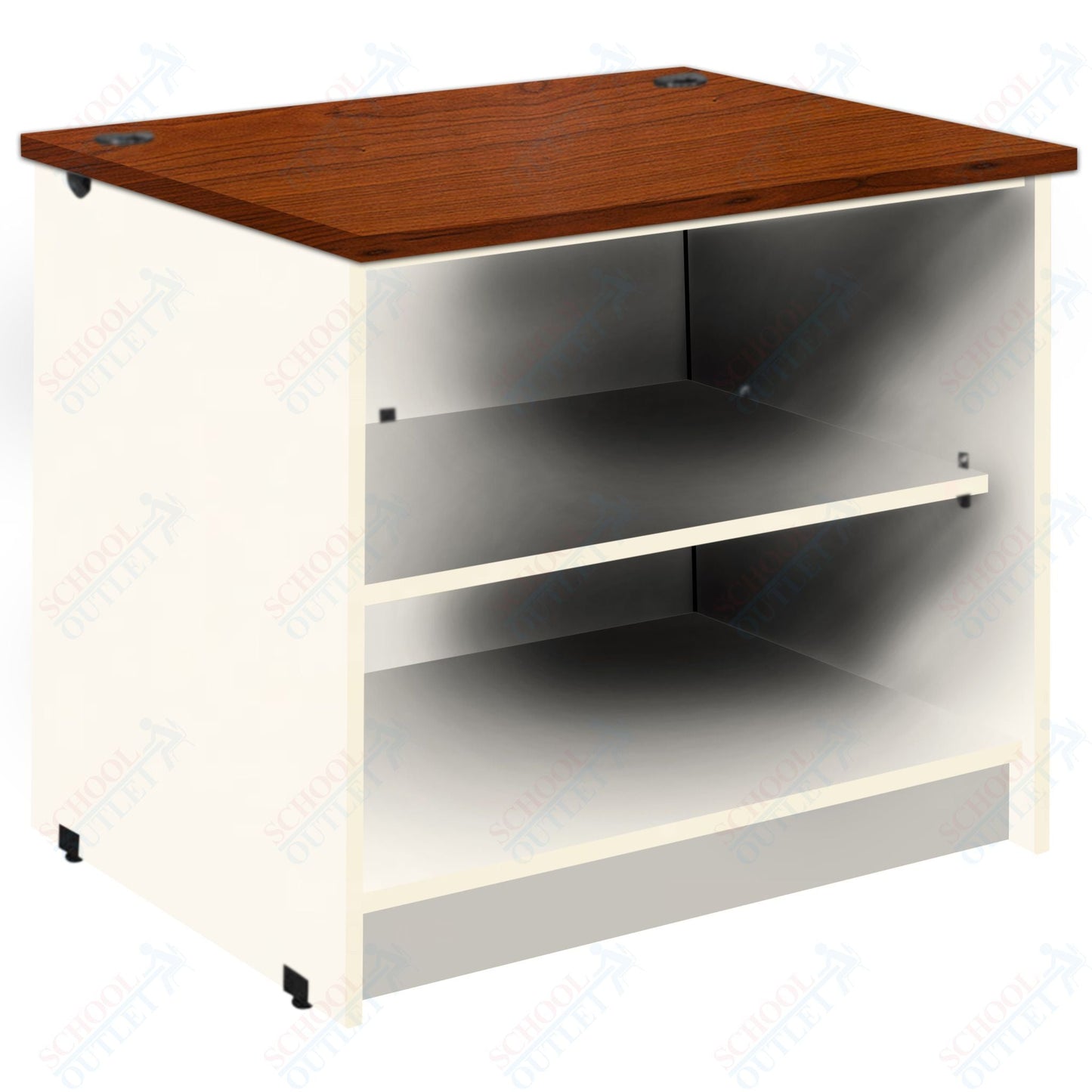 Circulation Desk Units with 2 Open Shelves (88002 Z30) - SchoolOutlet