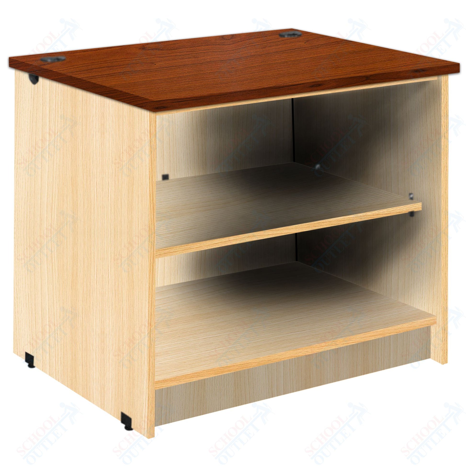 Circulation Desk Units with 2 Open Shelves (88002 Z30) - SchoolOutlet