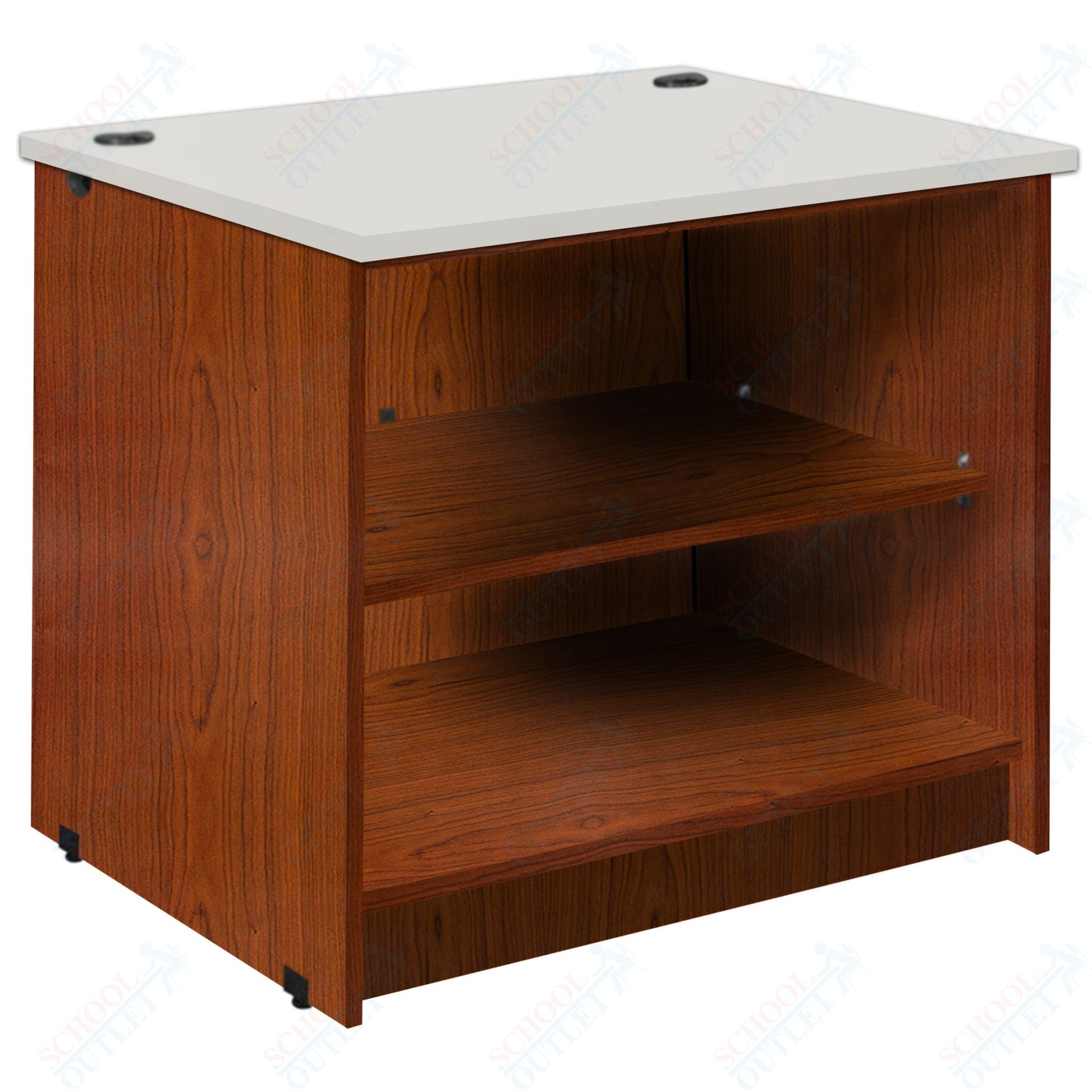 Circulation Desk Units with 2 Open Shelves (88002 Z30) - SchoolOutlet