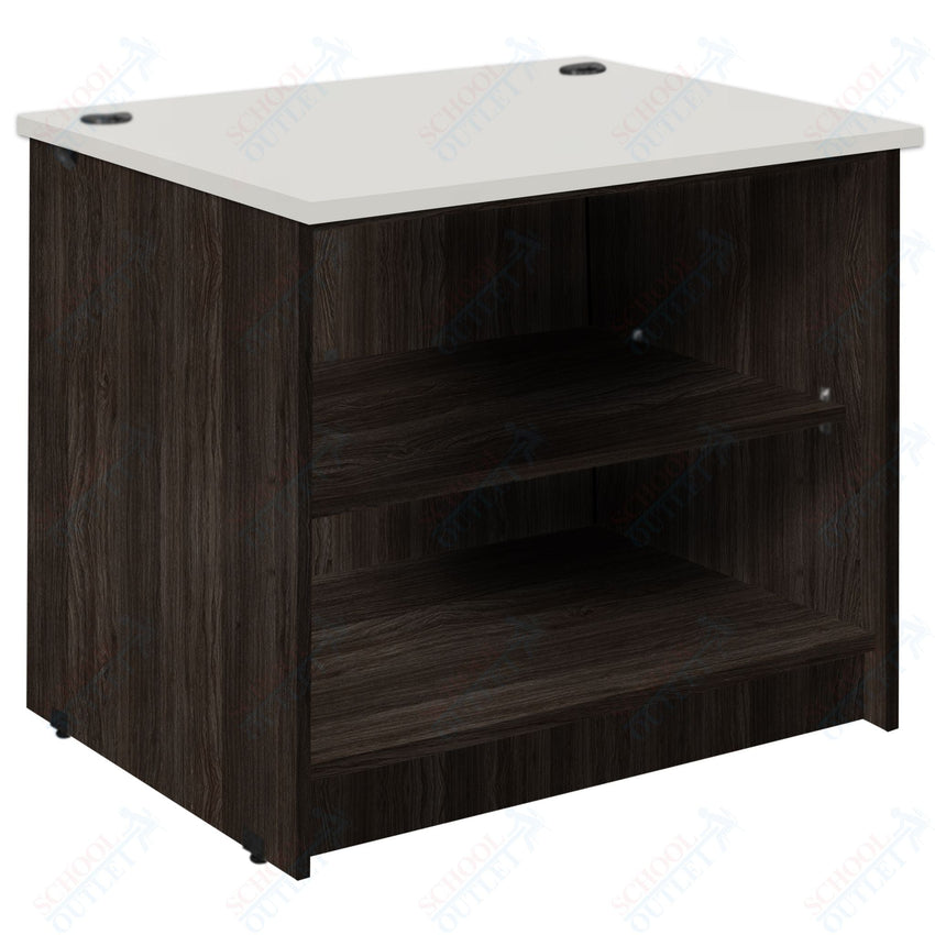 Circulation Desk Units with 2 Open Shelves (88002 Z30) - SchoolOutlet