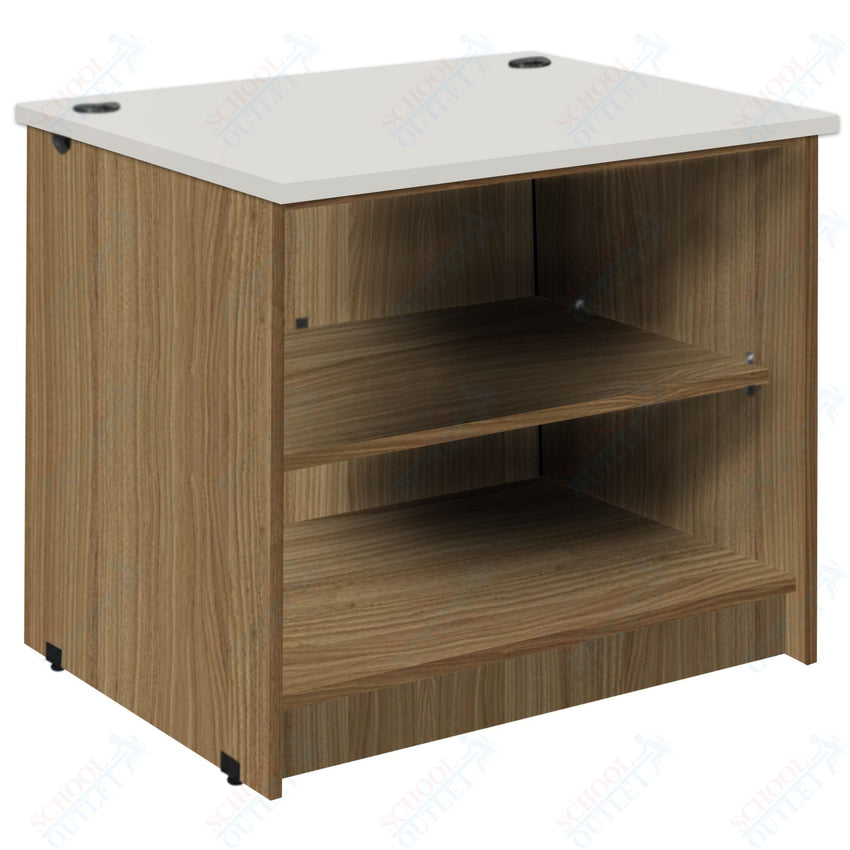 Circulation Desk Units with 2 Open Shelves (88002 Z30) - SchoolOutlet