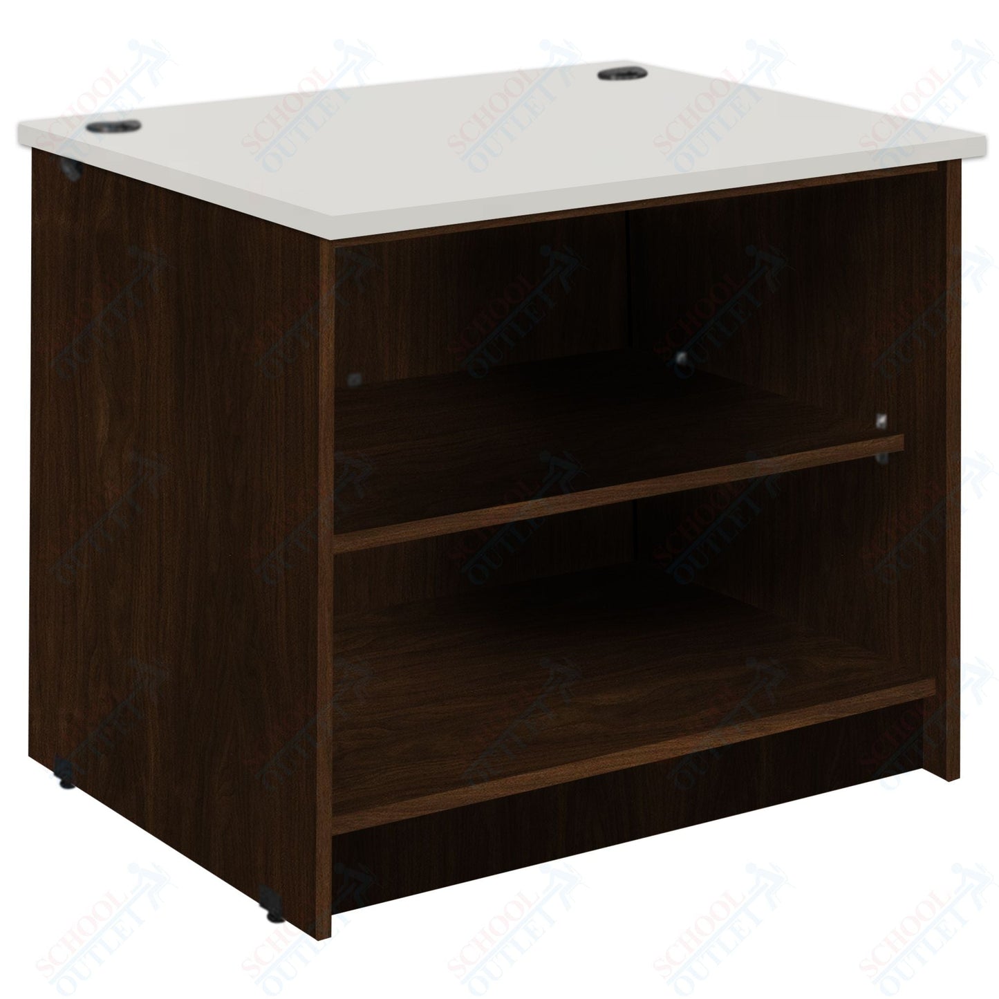 Circulation Desk Units with 2 Open Shelves (88002 Z30) - SchoolOutlet